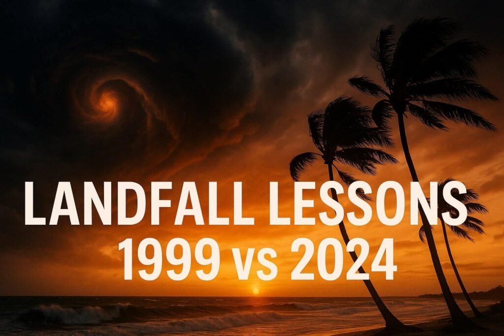 Landfall Lessons Comparing 1999 and 2024 Storms