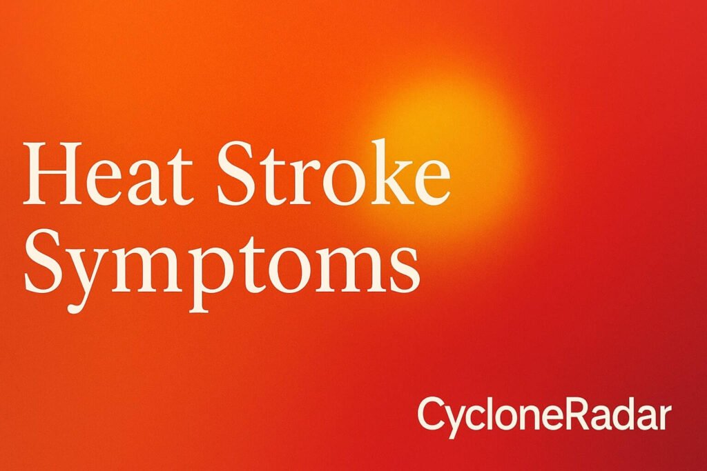 Heat Stroke Symptoms