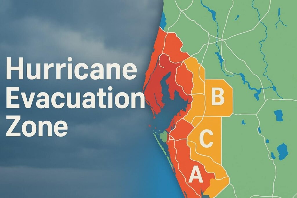 Hurricane Evacuation Zones Map